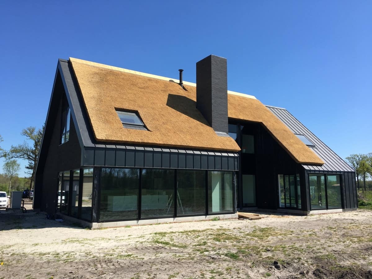 Blowerdoortestbij een nieuwbouw woning in Nietap, Drenthe
